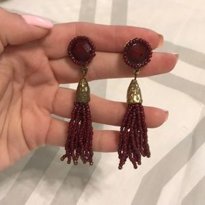 Maroon earrings